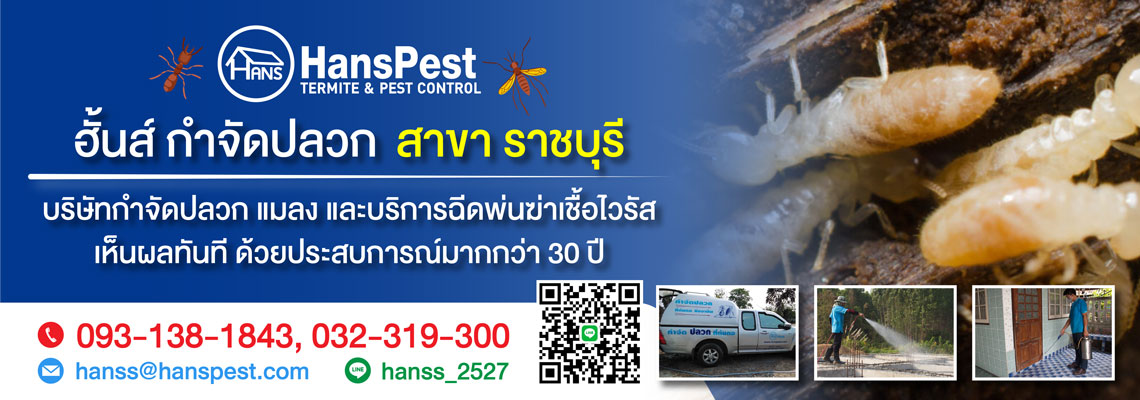 ฮั้นส์ กำจัดปลวก สาขาราชบุรี